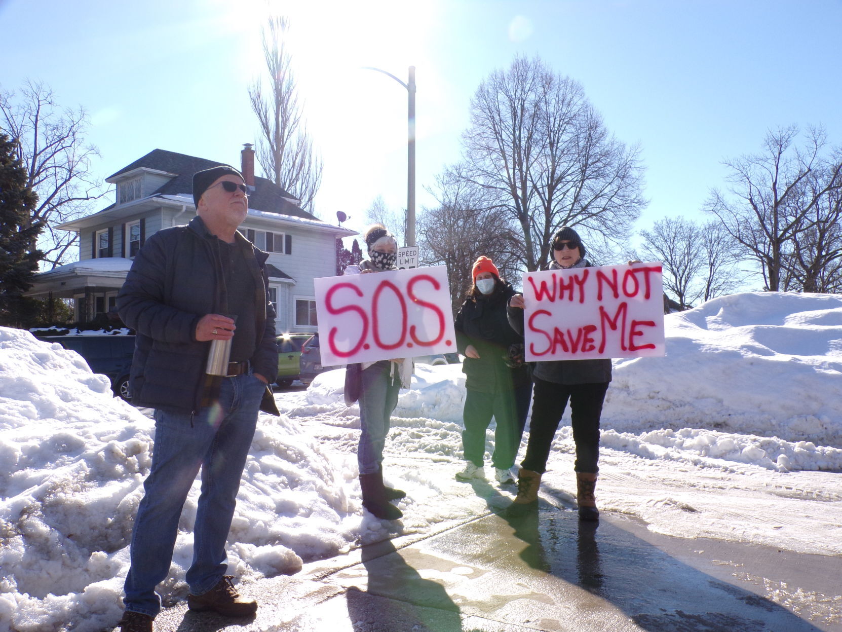Early protesters